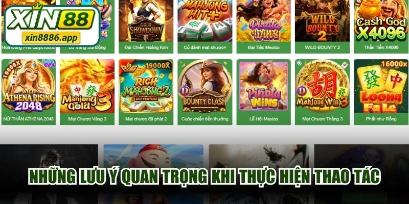 Những lưu ý quan trọng khi thực hiện thao tác đăng ký XIN88
